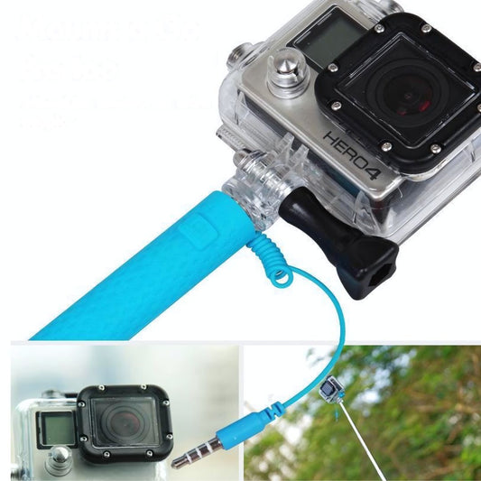 GoPro Hand Grip & Extension Pole | Compact & Wired Holder for Vlogging