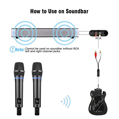 Dual Handheld Wireless Microphone - Ideal Karaoke, Singing, Interview Mic
