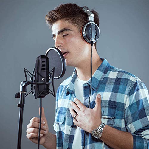 Studio USB Condenser Microphone for Recording Streaming Podcasts on PC Mac Computer
