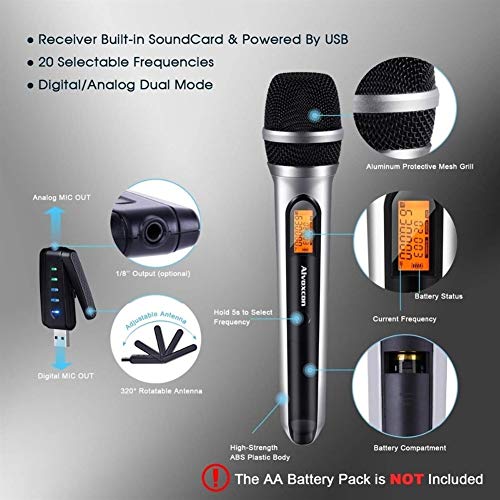 Wireless Microphone USB or USB C Wireless Microphone for Phone & Laptop - Nefficar