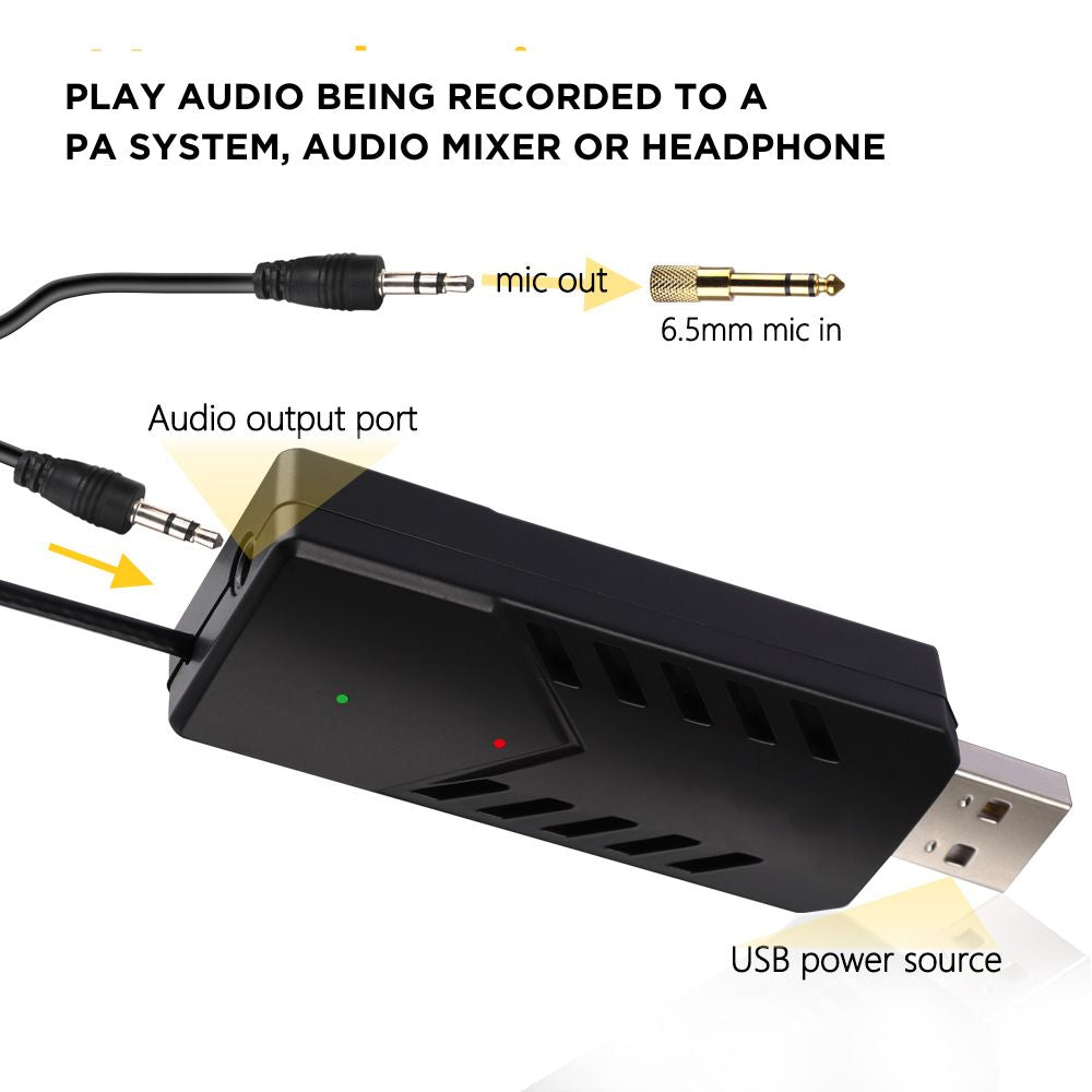 Wireless Microphone with USB Receiver – for Android Phones with USB C Interface - Nefficar