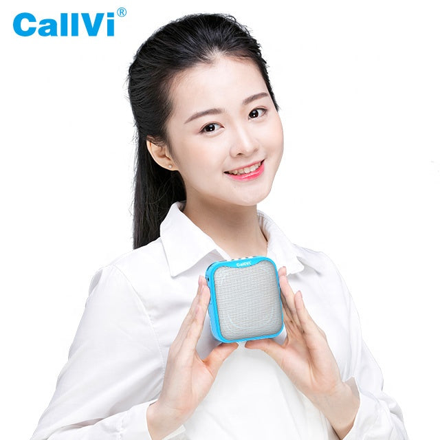 Wireless Portable Mini Voice Amplifier with Headset Microphone - 15W - Black Color
