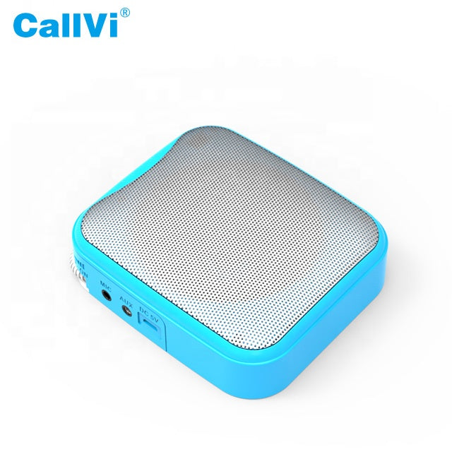 Wireless Portable Mini Voice Amplifier with Headset Microphone - 15W - Black Color