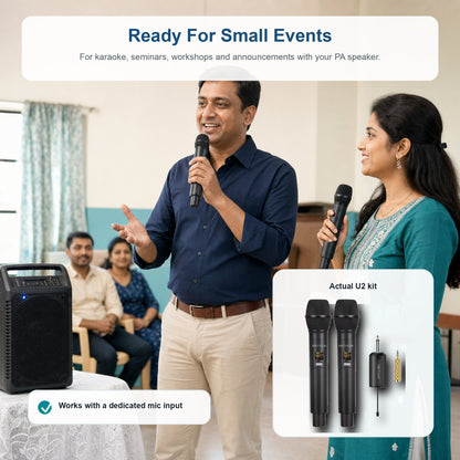 Nefficar U2 use cases for karaoke seminars announcements and events