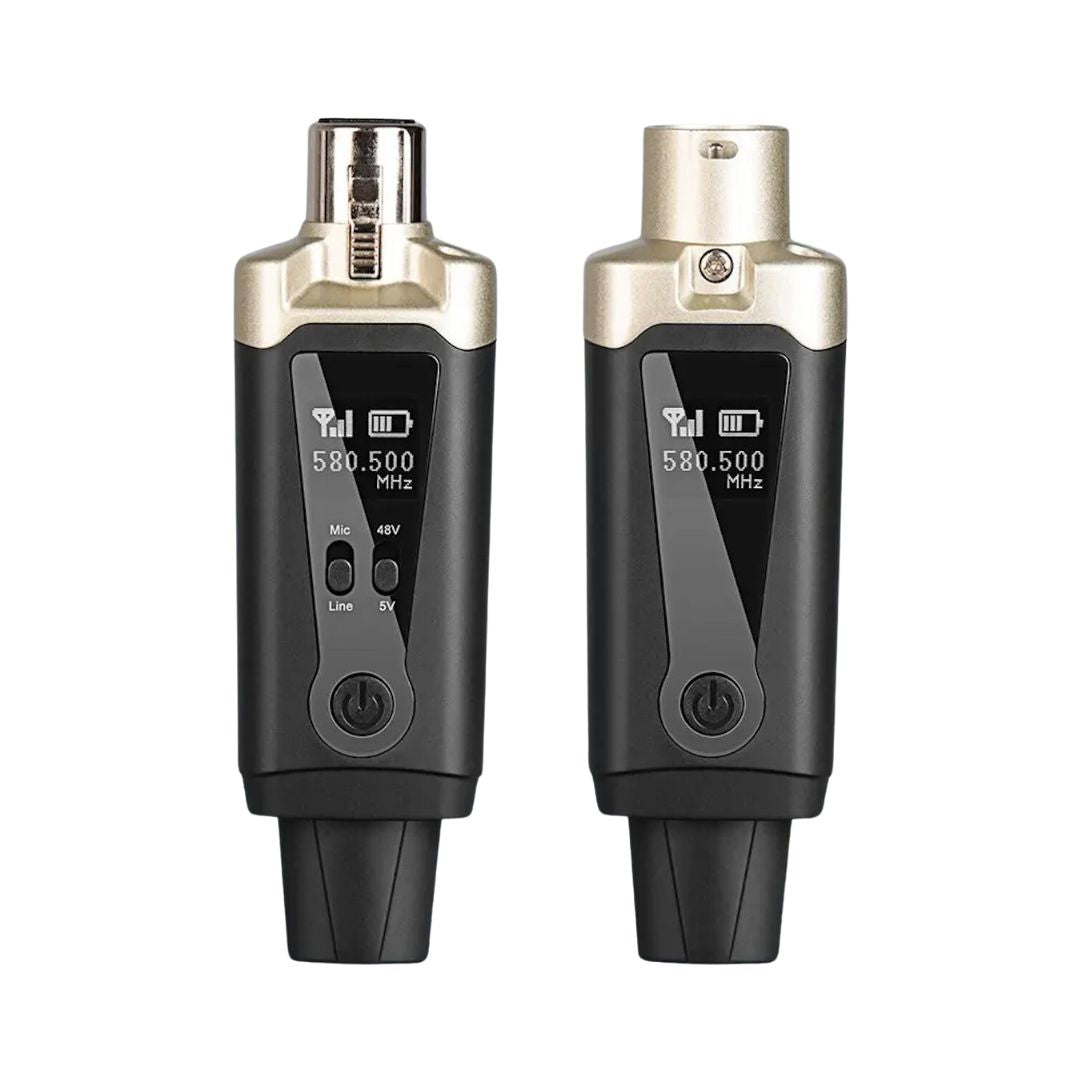 Wired to Wireless Microphone Converter Adapter System for XLR Mics - Nefficar