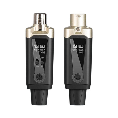 Wired to Wireless Microphone Converter Adapter System for XLR Mics - Nefficar