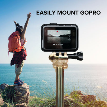 GoPro Hand Grip & Extension Pole | Compact & Wired Holder for Vlogging
