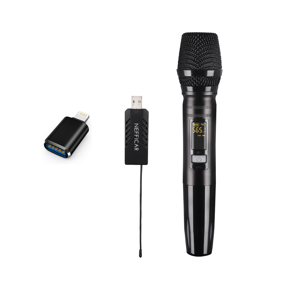 Wireless Microphone with USB Receiver for Phone and PC