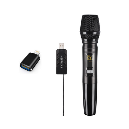 Wireless Microphone with USB Receiver for Phone and PC