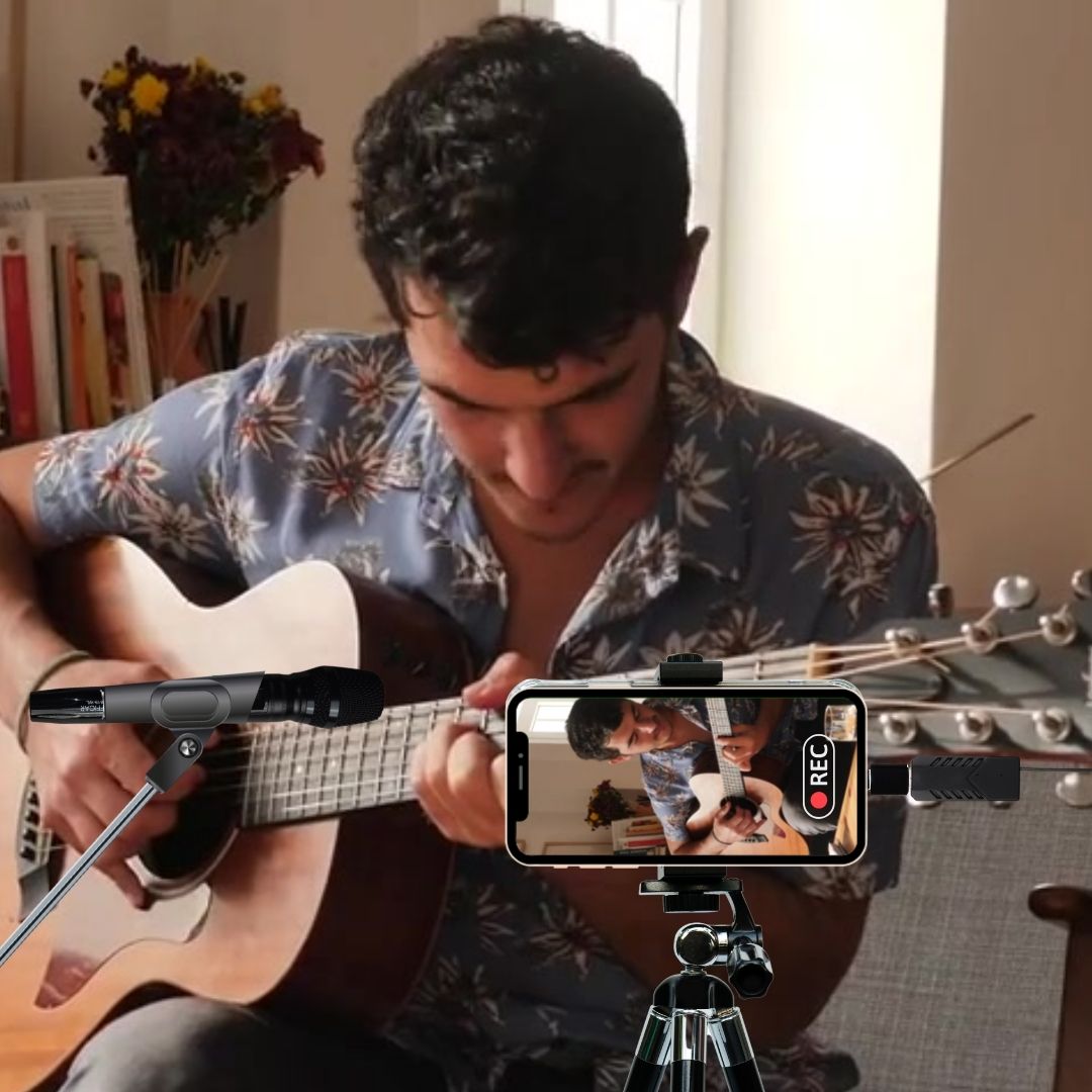 Professional Wireless Microphone for Instrument Recording & Live Streaming
