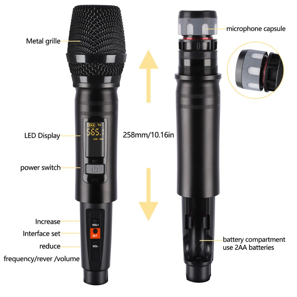 Wireless Mic for Content Creators, Journalists, and News Reporters - Nefficar