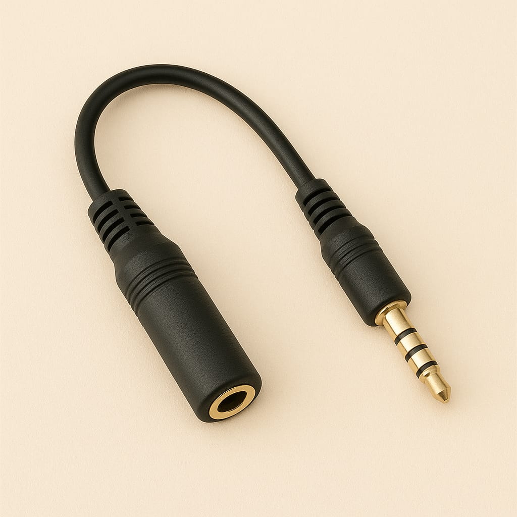 স্পিকার, মাইক, কারাওকে সিস্টেমের জন্য 6.5 মিমি থেকে 3.5 মিমি TRRS অ্যাডাপ্টার কনভার্টার