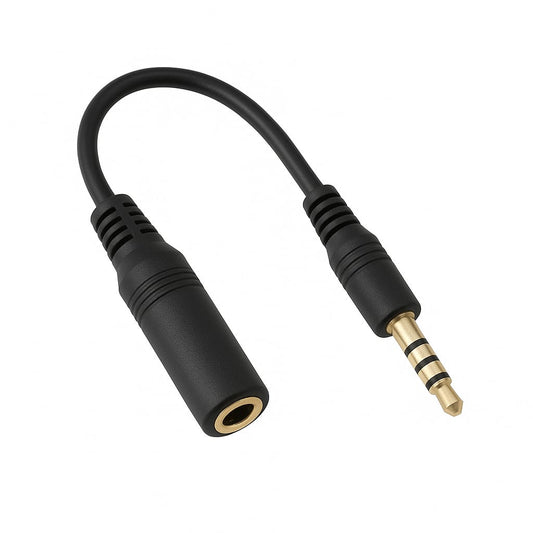 স্পিকার, মাইক, কারাওকে সিস্টেমের জন্য 6.5 মিমি থেকে 3.5 মিমি TRRS অ্যাডাপ্টার কনভার্টার