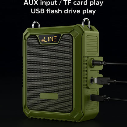 25W Rechargeable Voice Amplifier – Wireless Bluetooth PA Speaker for Teachers, Coaches & Outdoor Events