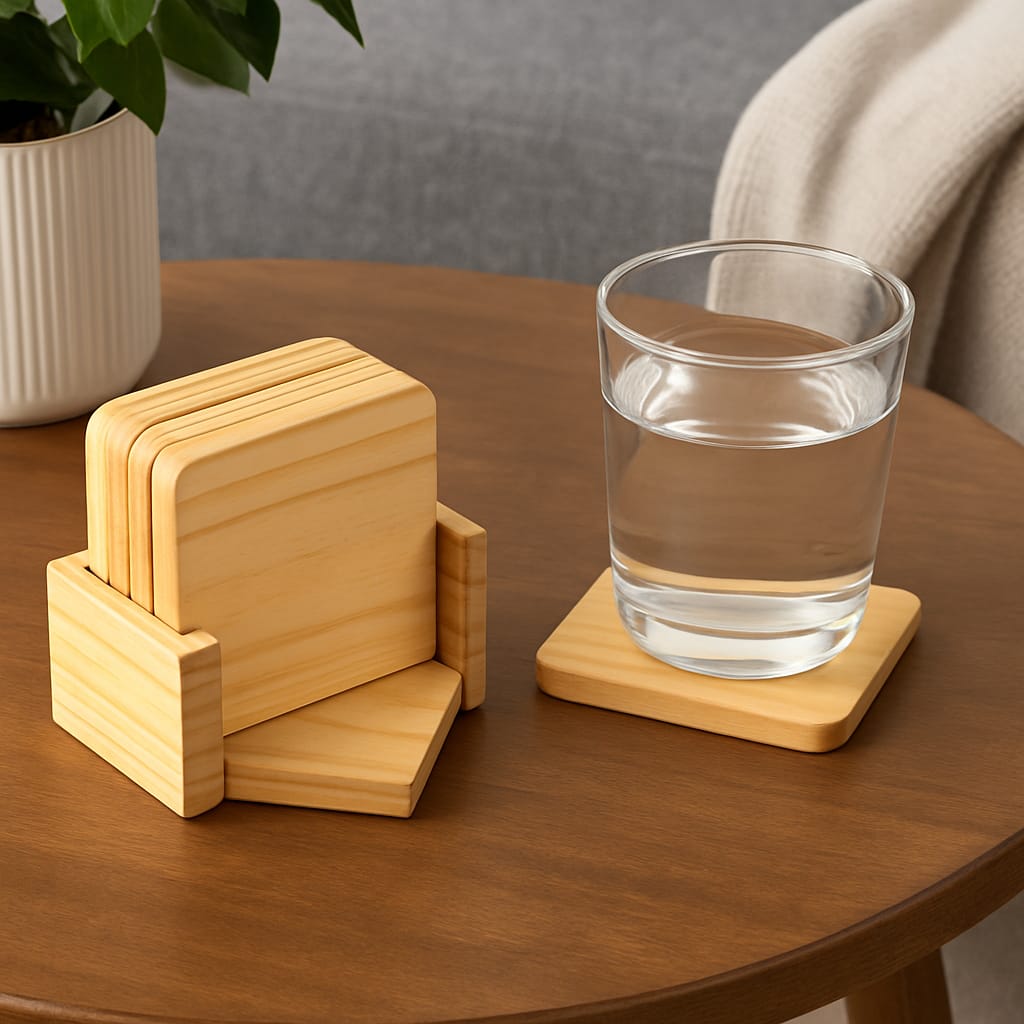 Premium 4-Piece Coaster Set