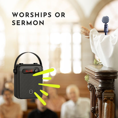 Church Speaker System with Mic for Worship Services & Sermon