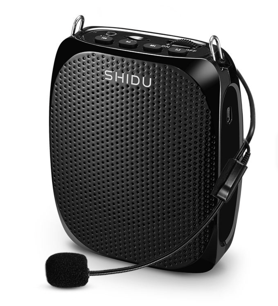 Portable Voice Amplifier with Adjustable Wired Headset Microphone - Unboxed