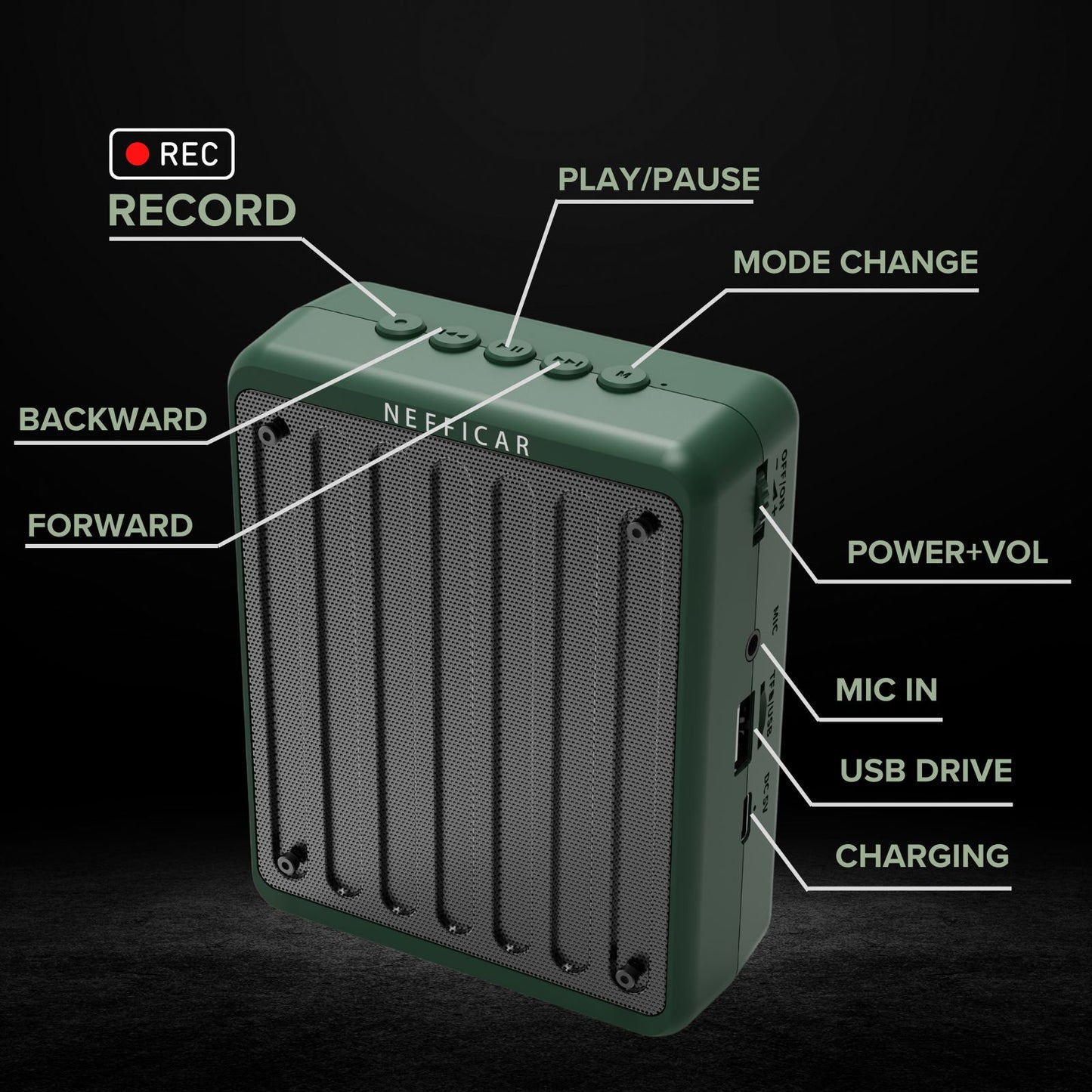 Nefficar Voice Amplifier for Teachers - N512