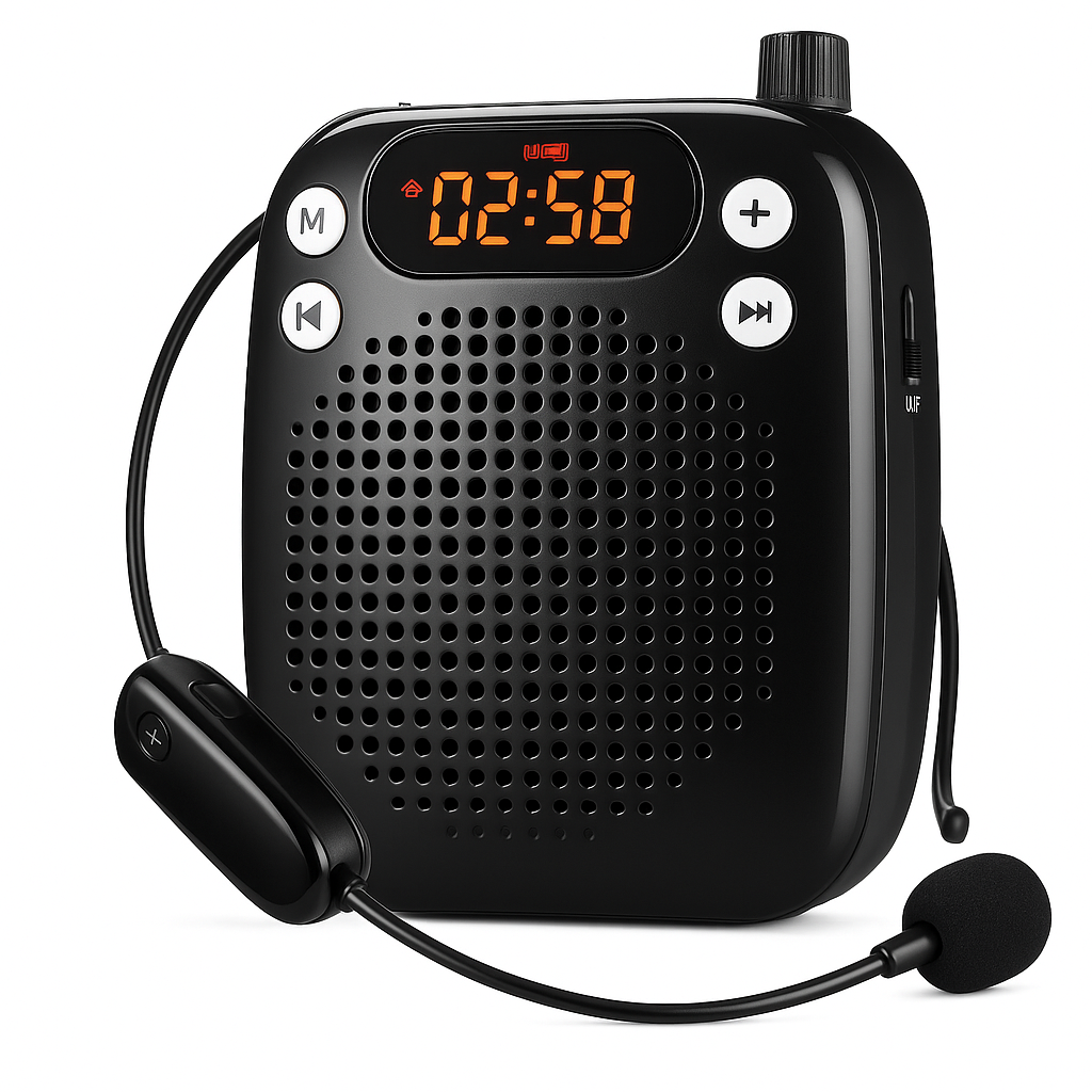 Portable Wireless Voice Amplifier with UHF Microphone 1