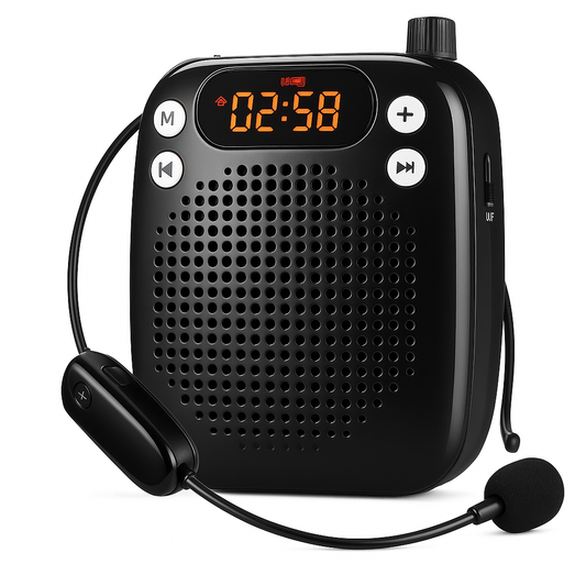 Portable Wireless Voice Amplifier with UHF Microphone 1