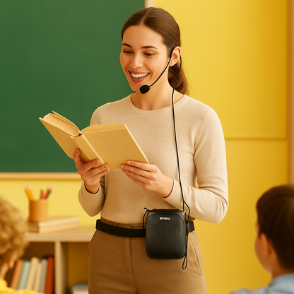 Portable Voice Amplifier with Adjustable Headset Microphone 2