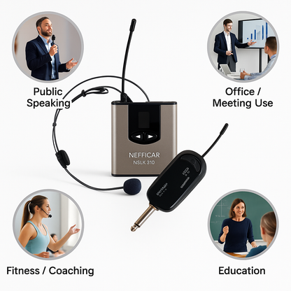 NEFFICAR NSLR-210 Wireless Microphone System