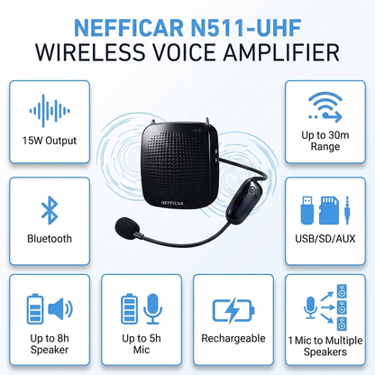 Best Wireless Voice Amplifier for Teachers - N511-UHF