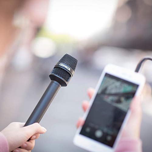 हैंडहेल्ड इंटरव्यू माइक्रोफोन - आईफोन सैमसंग स्मार्टफोन के साथ संगत