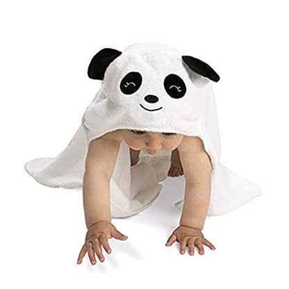 लड़कों और लड़कियों के लिए बेबी हुड वाला बांस पांडा तौलिया