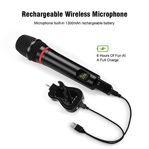 Dual Handheld Wireless Microphone - Ideal Karaoke, Singing, Interview Mic - Nefficar