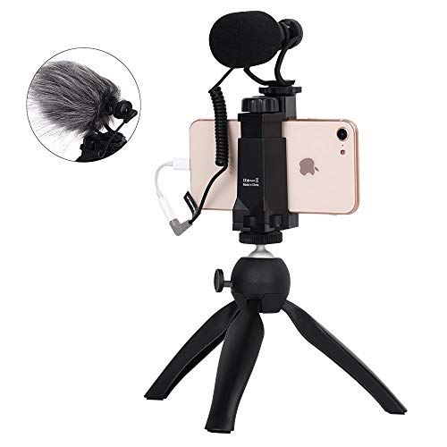 Smartphone Video Kit with Shotgun Cardioid Mic - Vlogging Gift Set - Nefficar
