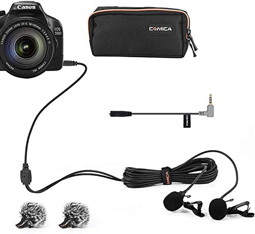 Dual Lavalier Microphone for Phone & DSLR Camera - Nefficar