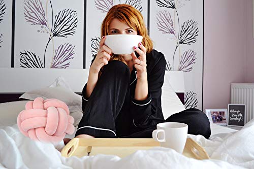 Small Knot Pillow Home Decorative Cushion - Modern Home Sofa Decor Throw Pillow 10" (Pink) - Nefficar