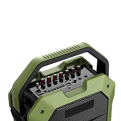 Karaoke Wireless Mic with Bluetooth Speaker Music System Set - 80W