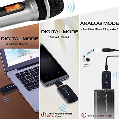 ফোন ও ল্যাপটপের জন্য ওয়্যারলেস মাইক্রোফোন USB বা USB C ওয়্যারলেস মাইক্রোফোন