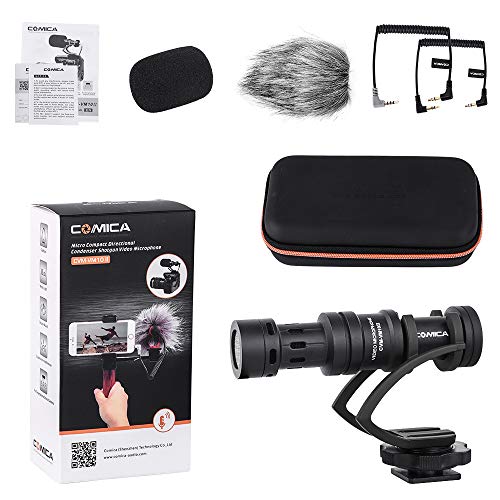 Camera Microphone - Super-Cardioid Directional Condenser Video Shotgun Microphone for Canon Nikon - Nefficar