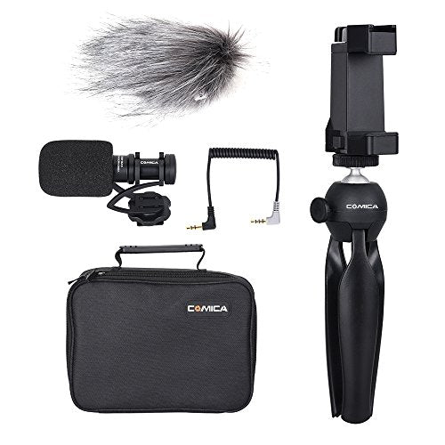 Smartphone Video Kit with Shotgun Cardioid Mic - Vlogging Gift Set