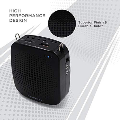 Portable Public Announcement System Loudspeaker with Microphone - Nefficar