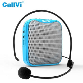 Wireless Portable Mini Voice Amplifier with Headset Microphone - 15W - Black Color - Nefficar