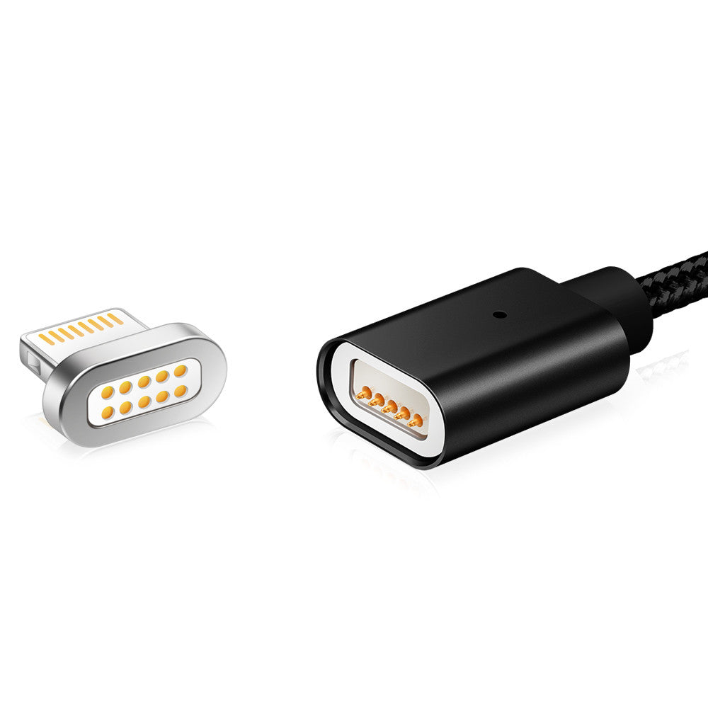 Magnetic Fast Charging 2-In-1 Micro USB Lightning Cable