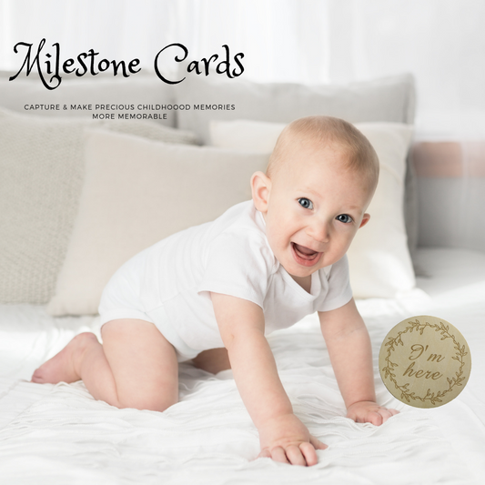 Baby Wood Milestone Cards - Nefficar
