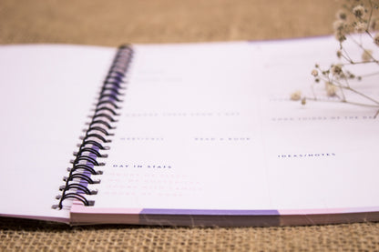 Nefficar Daily Planner - Guided Planning & Reflection - Beautiful Tropical Design - A5 Size