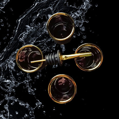 Tequila Shot Glasses Set for a Pub - 50 Caliber Bullet Shell Design