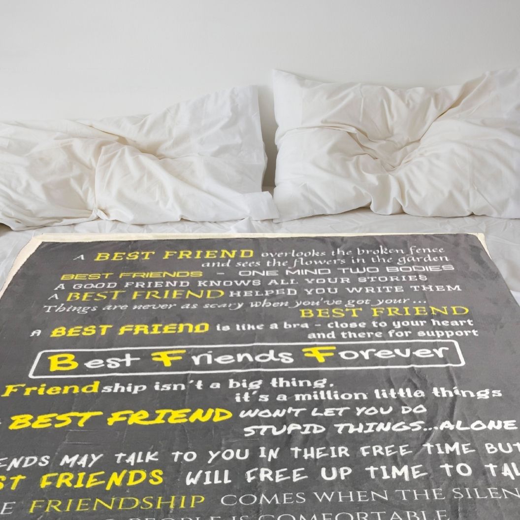 Best Friends Forever - BFF Blanket for a Bestie - Nefficar