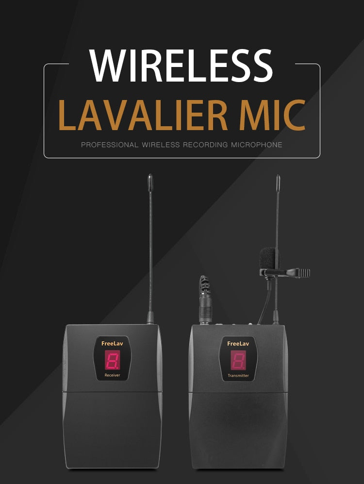 UHF Wireless Microphone & Monitor System with In-Ear Monitor for DSLR